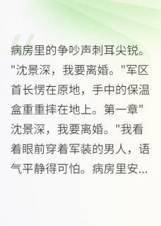 《离婚协议书一递，军区首长傻眼了》大结局精彩阅读 《离婚协议书一递，军区首长傻眼了》最新章节列表