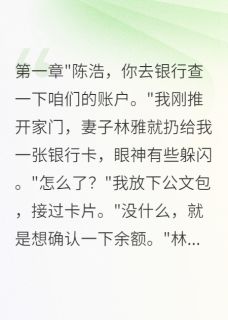 热文《发现老婆给初恋转账后，我移民》林雅苏晴陈浩全文无弹窗阅读